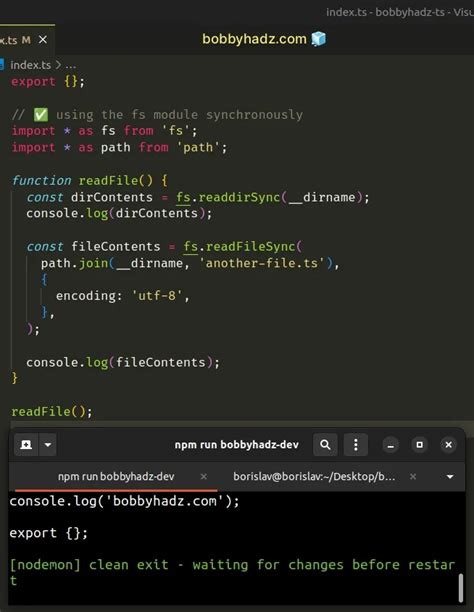 import fs js|typescript import fs.